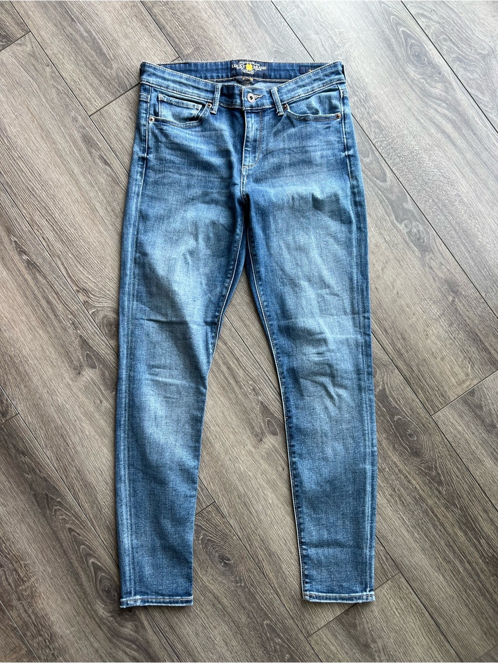 Lucky Brand Ava Skinny Mid Rise Medium Denim Wash Size 6/28